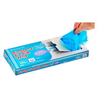 パックスタイル 使い捨て手袋 ポリ手袋ライトフィット箱入 青 M 00768647 1ケース(6000個(100個×60))（直送品）