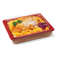 リスパック 弁当容器 豪華重 18-15B ロースト RHJU505 1ケース(450個(50個×9))（直送品）