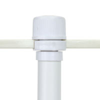 友屋 販促用品 2.4mのぼりオリジナルポール 白 61432WHT 1ケース(20個)（直送品）