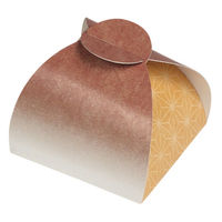 ヤマニパッケージ ギフト箱 包み小箱 和衣 茶橙 19-119BO 1ケース(500個(100個×5))（直送品）