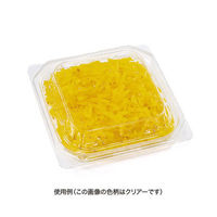 リスパック 惣菜容器 バイオ 優角 13-13B 黒 PBQB061 1袋(100個)（直送品）