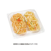 リスパック 惣菜容器 バイオ 優角 14-14B-2S黒 PBQB161 1袋(100個)（直送品）