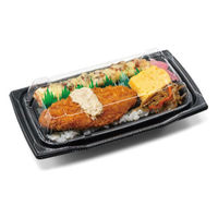 リスパック どんぶり容器 バイオ 勝盛重 22-12BA 黒 RHBQ801 1袋(50個)（直送品）