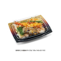 リスパック どんぶり容器 バイオ 勝盛重 160BA いつくし紺 RHBQ244 1ケース(600個(50個×12))（直送品）