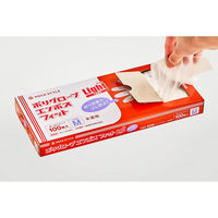 パックスタイル 使い捨て手袋 ポリ手袋ライトフィット箱入 半透明 M 00768652 1袋(100個)（直送品）