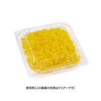 リスパック 惣菜容器 バイオ 優角 13-13B 黒 PBQB061 1ケース(1500個(100個×15))（直送品）