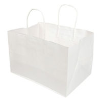 ヤマニパッケージ 紙手提袋 片ツヤ晒手提袋 205 マチ広 19-596 1ケース(200個(25個×8))（直送品）