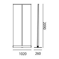 友屋 イベント用品 エコロールスクリーンバナー W1000 61440-02 1袋(1個)（直送品）