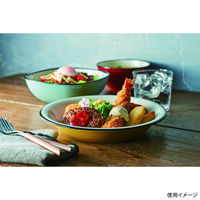 台和 食器 Torico 23cm 深皿 カナリアイエロー HR-23-Y 1ケース(10個)（直送品）