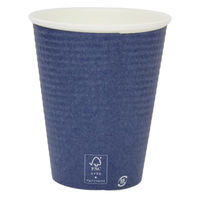 サンナップ 紙コップ FMX エンボスカップ ダークブルー 260ML 40枚入 C2640EDBFS 1ケース(25個)（直送品）