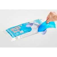 パックスタイル 使い捨て手袋 ポリ手袋ライトフィット袋入 青 M 00768643 1袋(100個)（直送品）