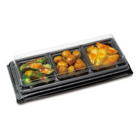 リスパック オードブル容器 バイオ コレクション N 25B3S 黒 PKOD521 1袋(50個)（直送品）