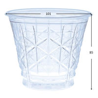 リスパック 透明カップ バイオ キラリス 101パイ390B キリコ PRTP010 1ケース(250個(25個×10))（直送品）