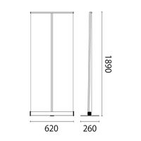 友屋 イベント用品 エコロールスクリーンバナー W600 61440-06 1ケース(10個)（直送品）