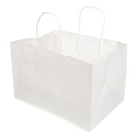 ヤマニパッケージ 紙手提袋 片ツヤ晒手提袋 175 マチ広(小) 19-594 1ケース(200個(25個×8))（直送品）