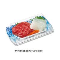 リスパック 刺身容器 堤盛 20-12B スイ緑 FLHL213 1袋(50個)（直送品）