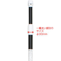 友屋 販促用品 のぼり竿 オリジナルポール 3M 黒 30537BLK 1ケース(20個)（直送品）