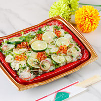 リスパック どんぶり容器 バイオ 勝盛重 20-16BA みめよし朱 RHBQ647 1ケース(600個(50個×12))（直送品）