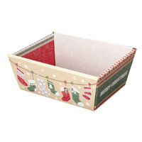 ヤマニパッケージ ギフト箱 20-1958 くつしたバスケットM 1ケース(100個(50個×2))（直送品）