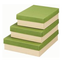 ヤマニパッケージ ギフト箱 カラーBOX75中 緑 16-54 1ケース(100個)（直送品）