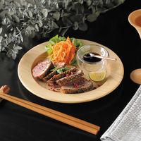 ヤマコー 桧 リム丸皿 09153 1個（直送品）