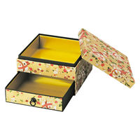 ヤマコー 友禅二段紙小箱(引出付) 金 28132 1個（直送品）