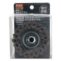 三共コーポレーション TRAD カップブラシ 鋼線ヒネリ 75mm TCBー75H 820315 1個（直送品）