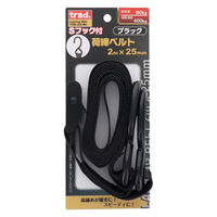 三共コーポレーション TRAD Sフック荷締ベルト 25mm×2m TNBー2SーBK 823531 1個（直送品）
