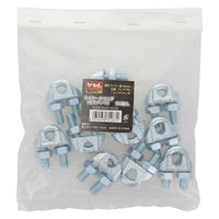 三共コーポレーション TRAD ワイヤークリップ 電気メッキ 6mm(10P) TWCー610 914033 1セット（直送品）