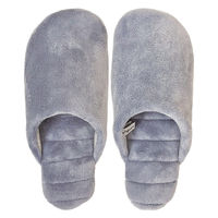 【スリッパ】オクムラ じゃぶじゃぶ マイクロファイバーソフトスリッパ L ブルー 1足（直送品）