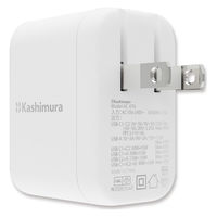 カシムラ GaN搭載AC充電器 USBA+C2 PD45W AC-076 1個（直送品）