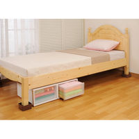 スマイルキッズ ベッドの高さをあげる足/ブラウン AKO-06BR 1袋(4個入)（直送品）