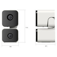 キャロットシステムズ Wi-Fiカメラ屋内用 ダブルカメラ首振り AT-752 1台（直送品）