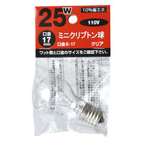 東京メタル ミニクリプトンランプ KR110V22WE17C-TM 1個（直送品）