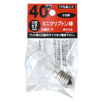 東京メタル ミニクリプトンランプ KR110V36WE17W-TM 1個（直送品）