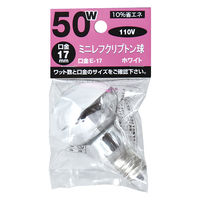 東京メタル レフ型ミニクリプトンランプ KR110V45WR50E17-TM 1個（直送品）