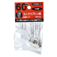 東京メタル ミニクリプトンランプ KR110V54WE17W-TM 1個（直送品）