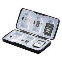 サナダ精工 SD/microSDカードケース BK L8826-BK 1個（直送品）