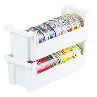 サナダ精工 積み重ね缶詰ストッカー W D5095-W 1セット(1個×10)（直送品）