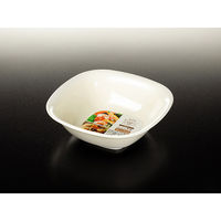 ナカヤ化学産業 レンジ角鉢 白 K388-1 1セット(1個×10)（直送品）