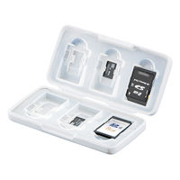 サナダ精工 SD/microSDカードケース W L8826-W 1セット(1個×10)（直送品）