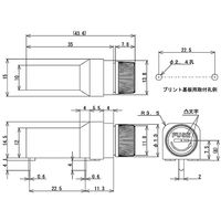 サトーパーツ ヒューズホルダー バヨネット式プリント基板用 250Vー10A 適合サイズ:Φ6.4×30mm F-110 1個（直送品）
