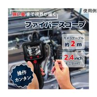 ブロードウォッチ ファイバースコープカメラ(ケーブル長2m/先端Φ5.5mm/1080P) FIB-LCAM-1L-2M 1個（直送品）