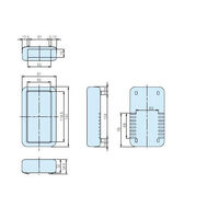タカチ電機工業 LCSC型シリコンカバー(ライトグレー) LCSC135-L 1個 63-3139-54（直送品）