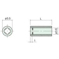 廣杉計器 セットスペーサー(中空) CNS-305 1セット(50個)（直送品）