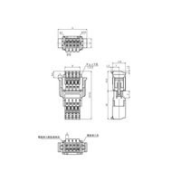 サトーパーツ スクリューレス端子台 プラグーレセプタクルセット 300Vー5A 10極 SL-4000-AS-10PGY 1個（直送品）