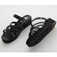 ティティメディカル マルチストラップ2WAYサンダル ブラック M(22.5~23.0cm) 17018 1足 62-9235-87（直送品）