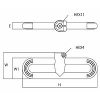 岡本工機 デザインキャスター ブレーキペダル VU4K0 1個 64-3772-18（直送品）