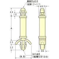 廣杉計器 ワンタッチスペーサー WN-05G 1セット(50個)（直送品）