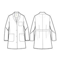 Krazy Kat Sportswear THE WHITE COAT レディス白衣(ミニマリストシリーズ) M相当 5161-S 1枚（直送品）